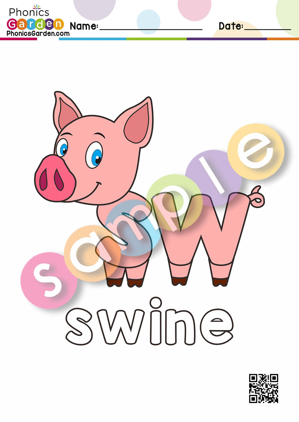 Thumbnail: SW | Letter Craft | swine | S-Blends | 5 Pages