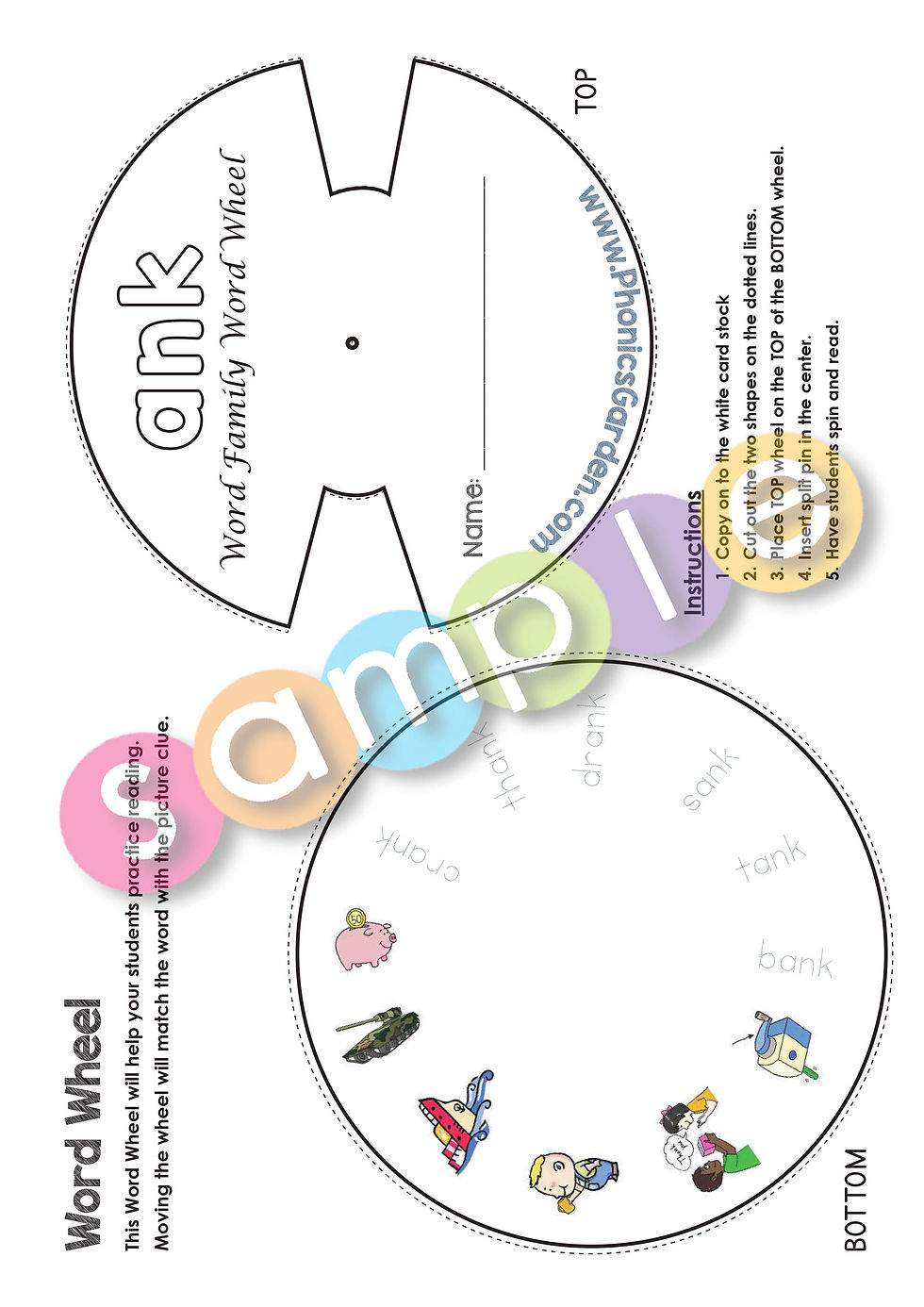 Thumbnail: ANK | Pat-a-Word | Word Family Bundle | 85 Pages