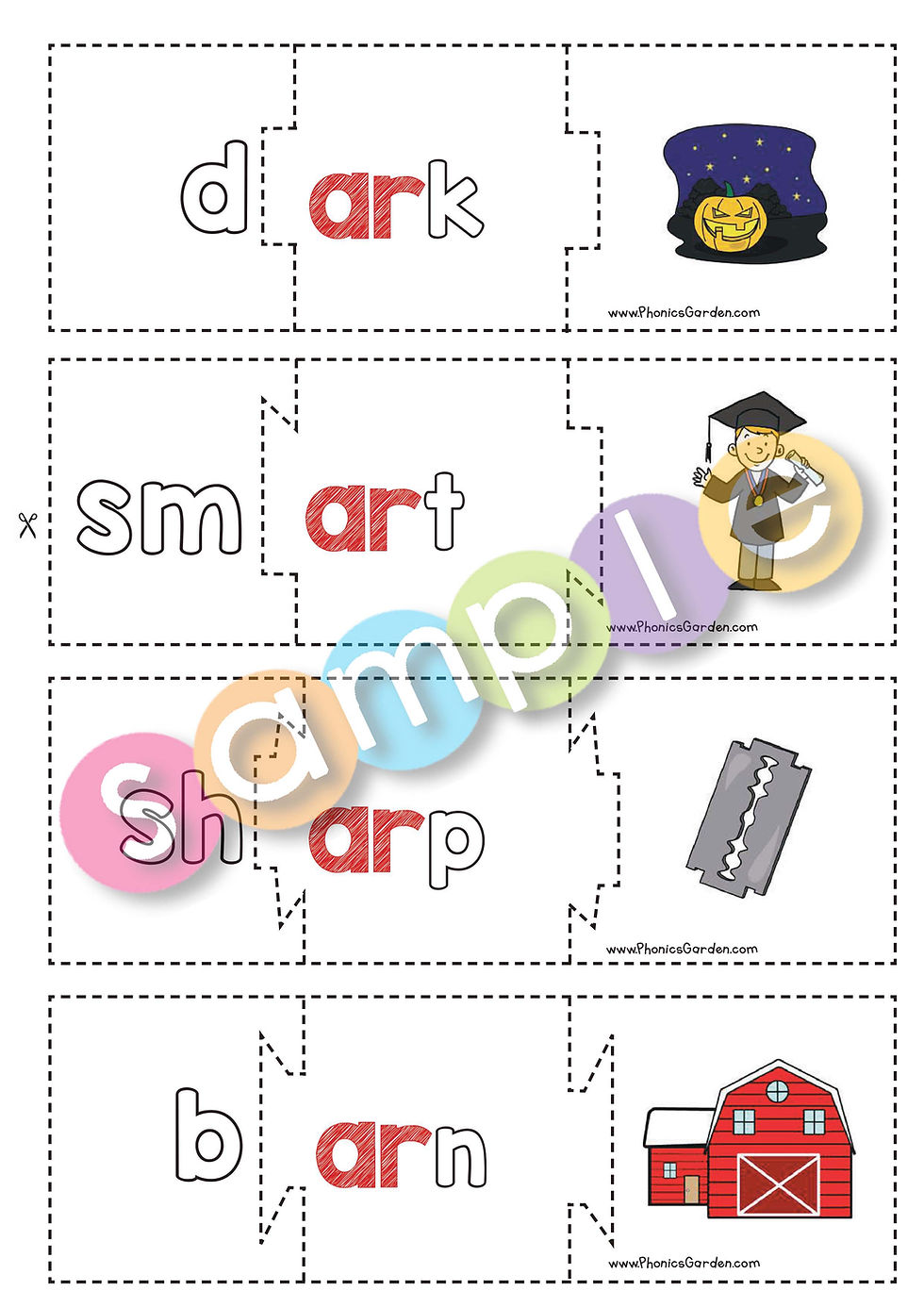Thumbnail: AR | Pat-a-Word | Bossy-R Bundle | 87 Pages