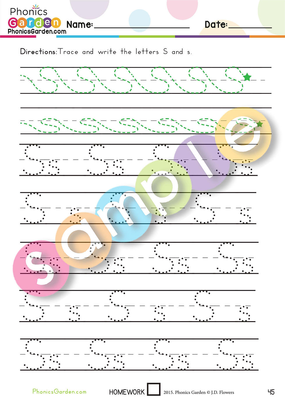 Thumbnail: Ss | Handwriting Worksheets | 8 Pages