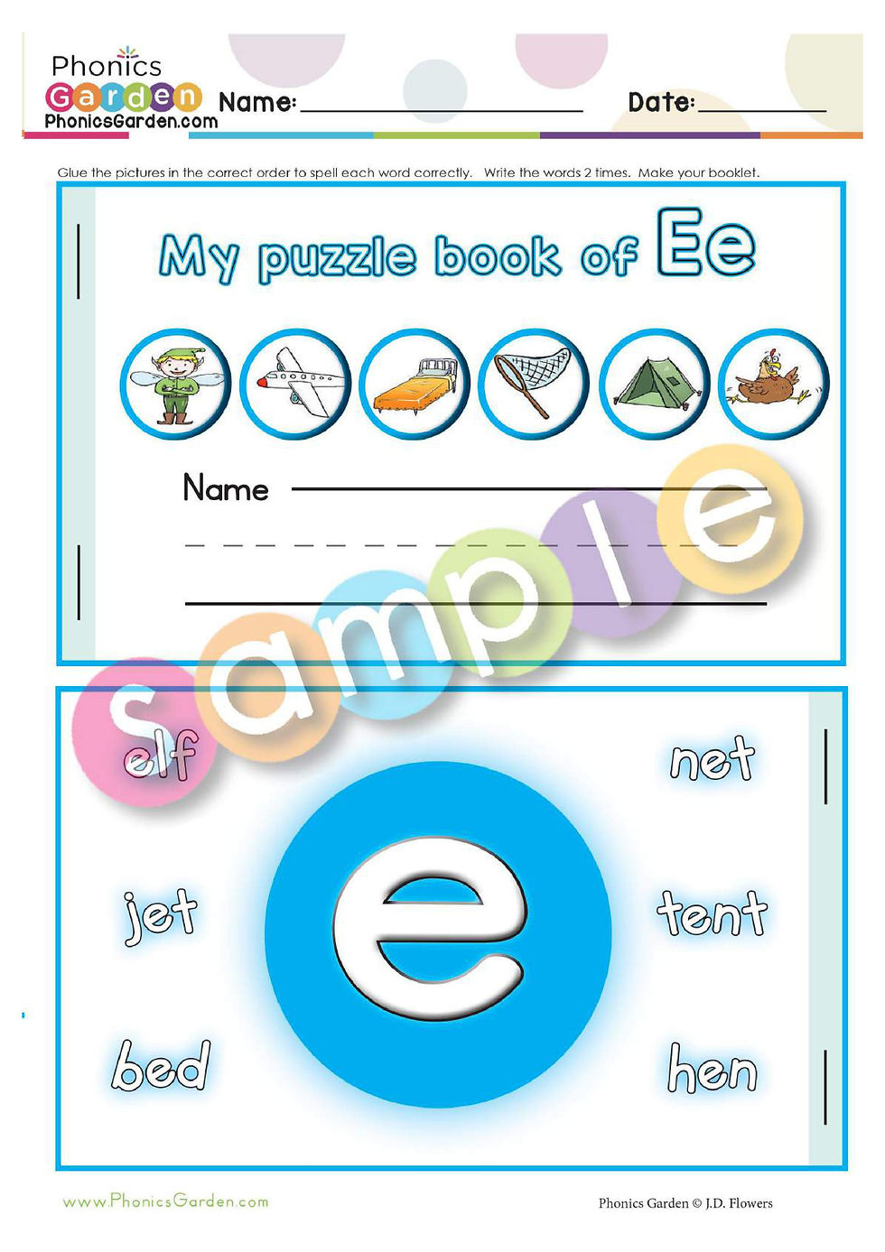 Thumbnail: Ee | Alphabet Adventure | Letter Recognition | CVC | 32 Pages