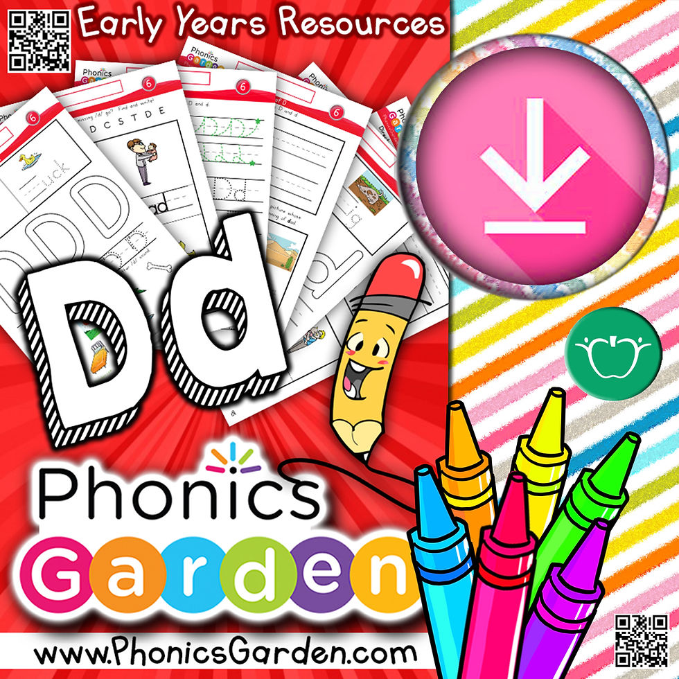 Dd | Alphabet Recognition | RED Program | 18 Pages