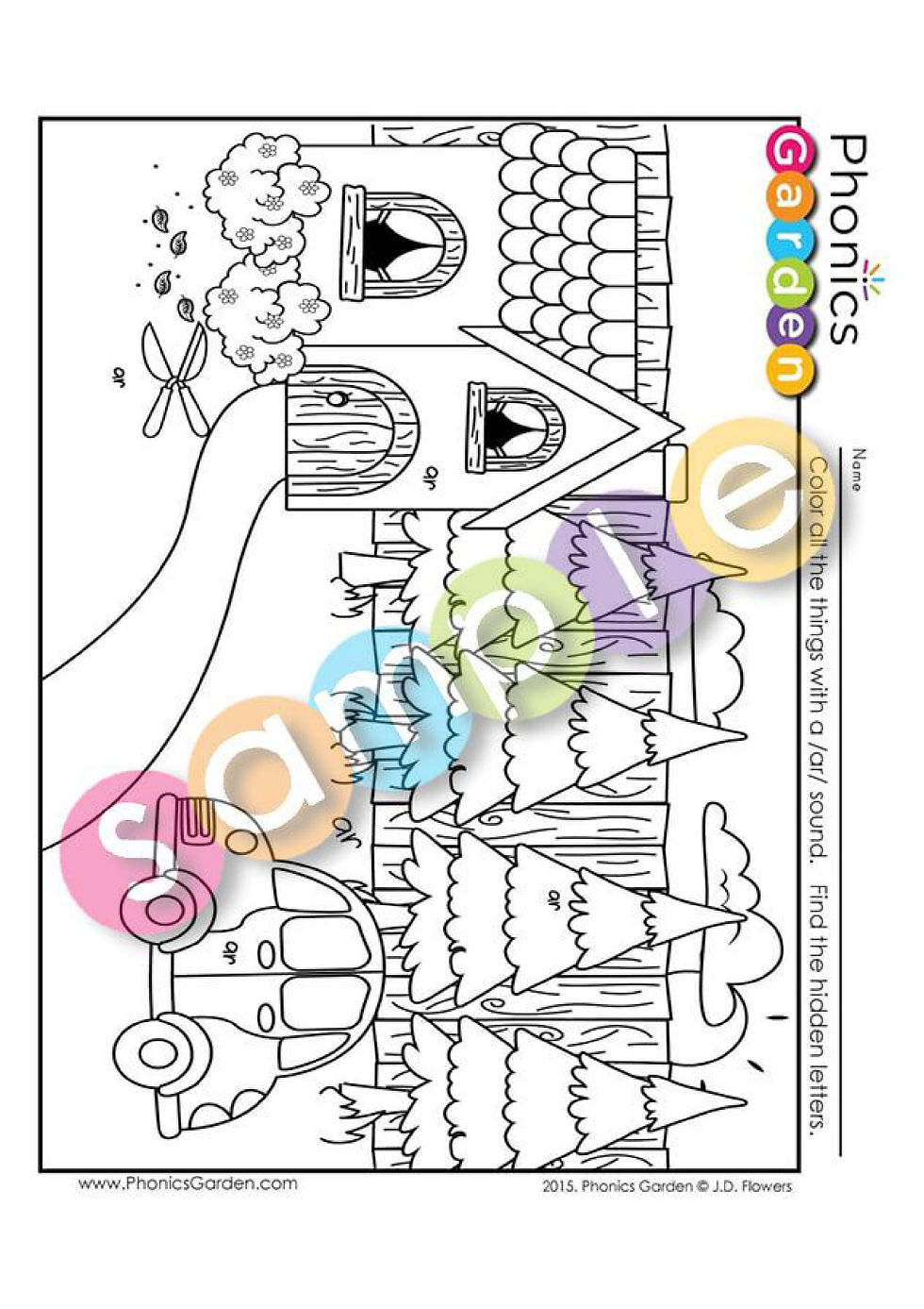 Thumbnail: ar | Bossy-R | Find the Letter | Letter Search Worksheets | 4 Pages