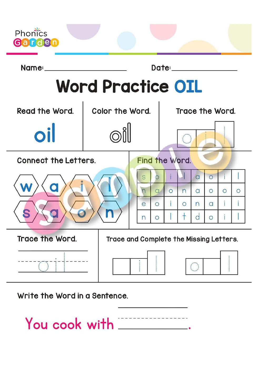 Thumbnail: Sight Word "OIL" | Bundle | 20 Pages