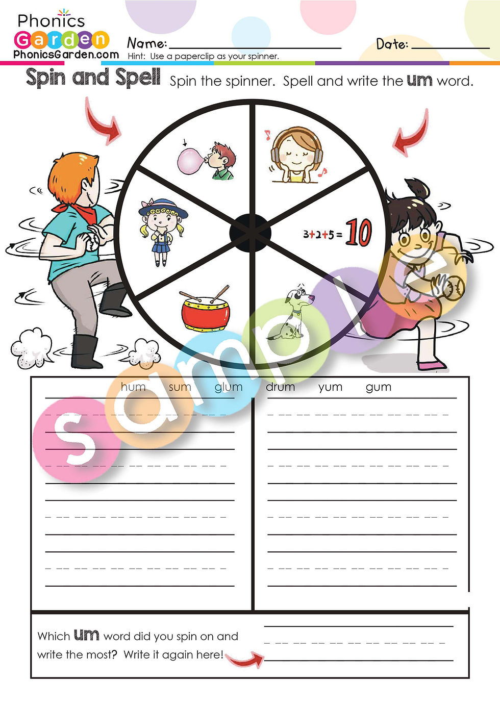 Thumbnail: UM | Pat-a-Word | Word Family Bundle | 85 Pages