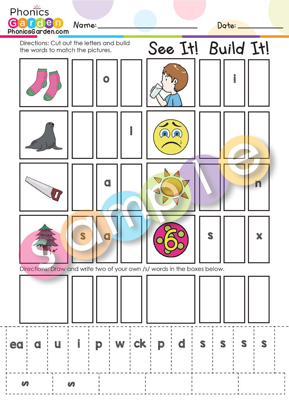 Thumbnail: Ss | Pat-a-Word | Letter /S/ Bundle | 87 Pages