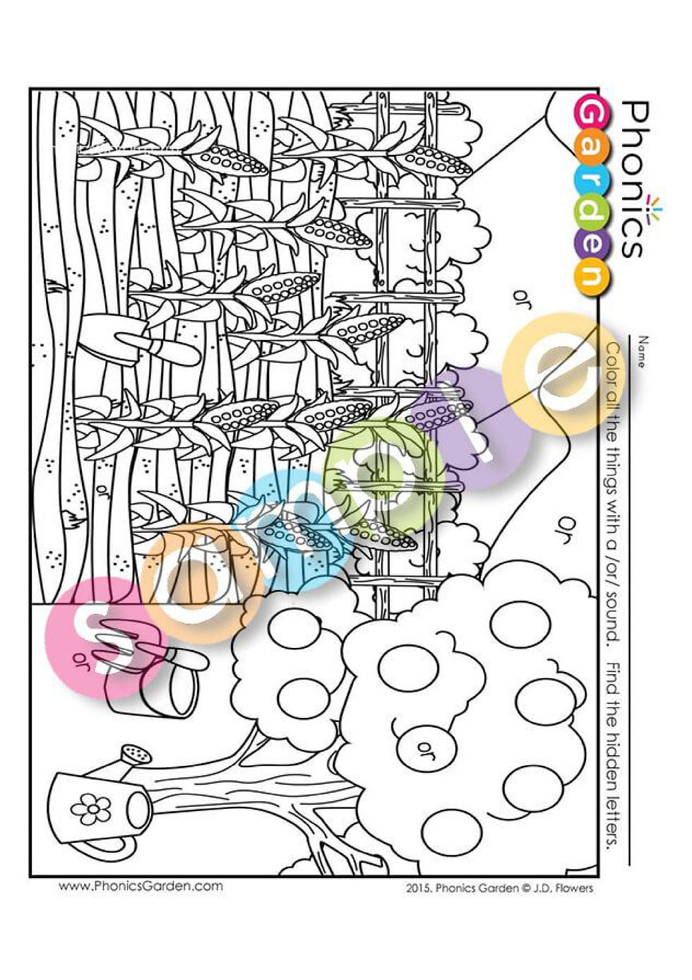 Thumbnail: or | Bossy-R | Find the Letter | Letter Search Worksheets | 4 Pages