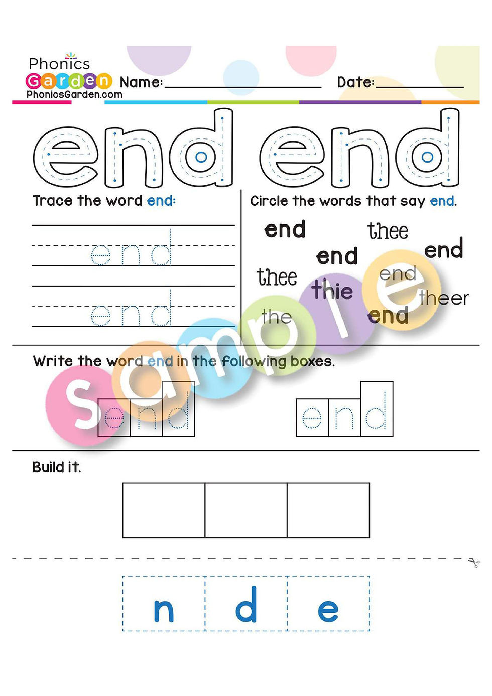 Thumbnail: Sight Word "END" | Bundle | 20 Pages