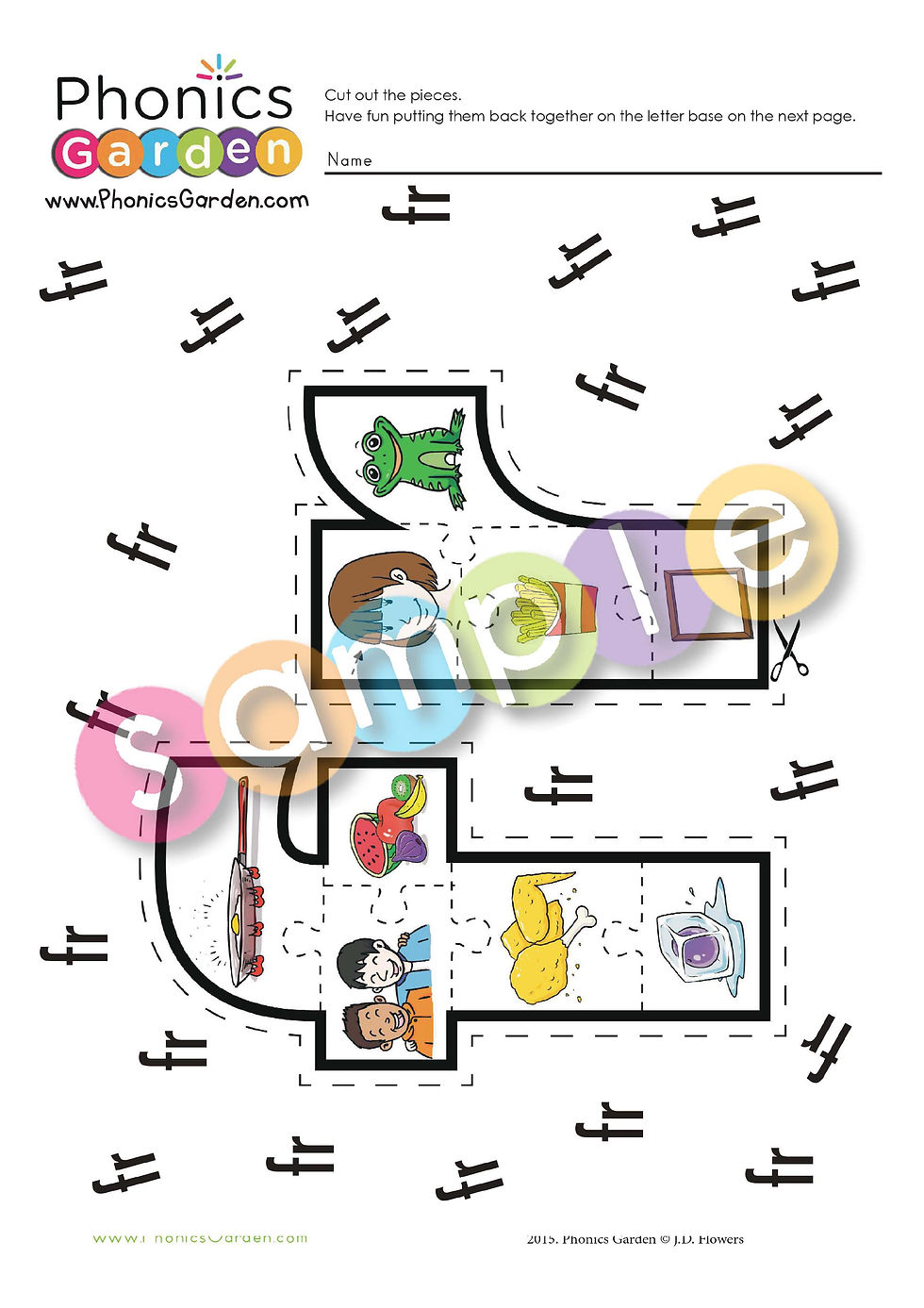 Thumbnail: FR | Alphabet Puzzle | Multi-Level Worksheets | Cut & Paste | 4 Pages