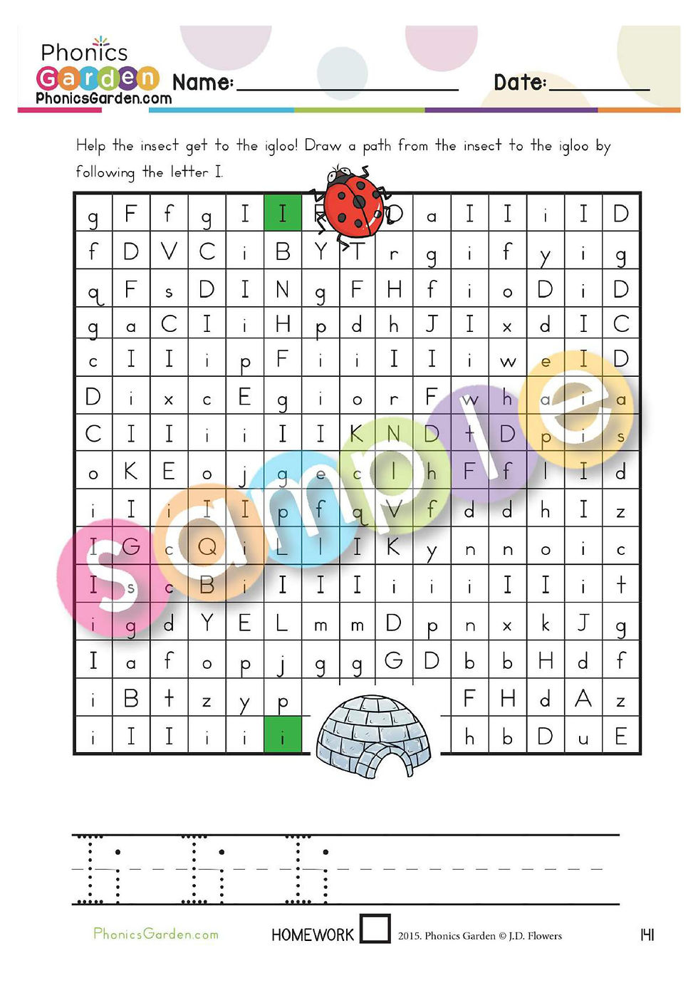 Thumbnail: Ii | Letter Recognition | BLUE Program | Vowel | 18 Pages