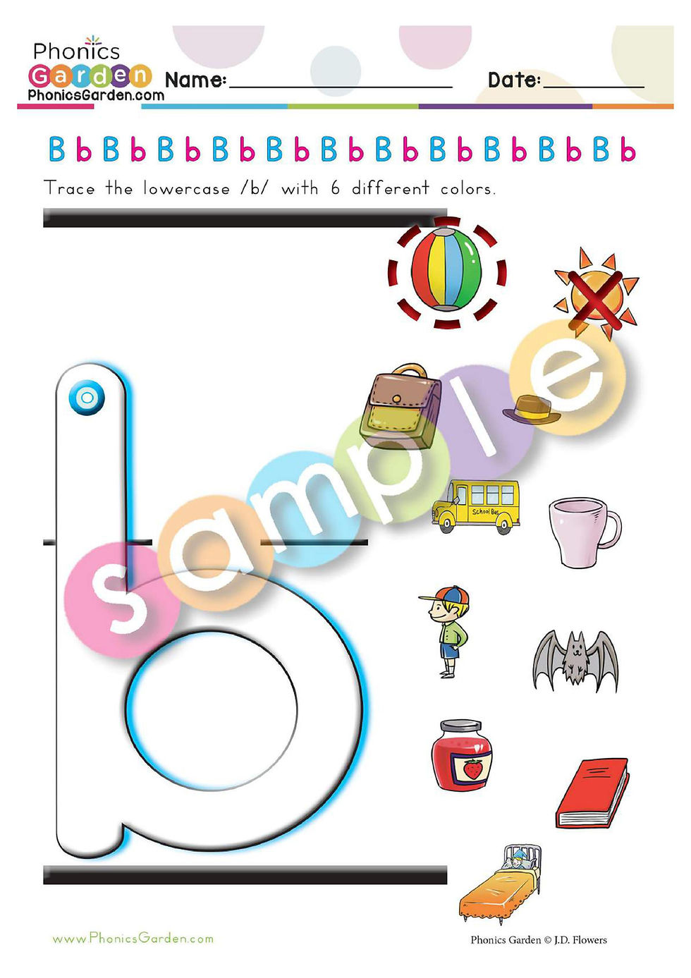 Thumbnail: Bb | Alphabet Adventure | Letter Recognition | CVC | 32 Pages