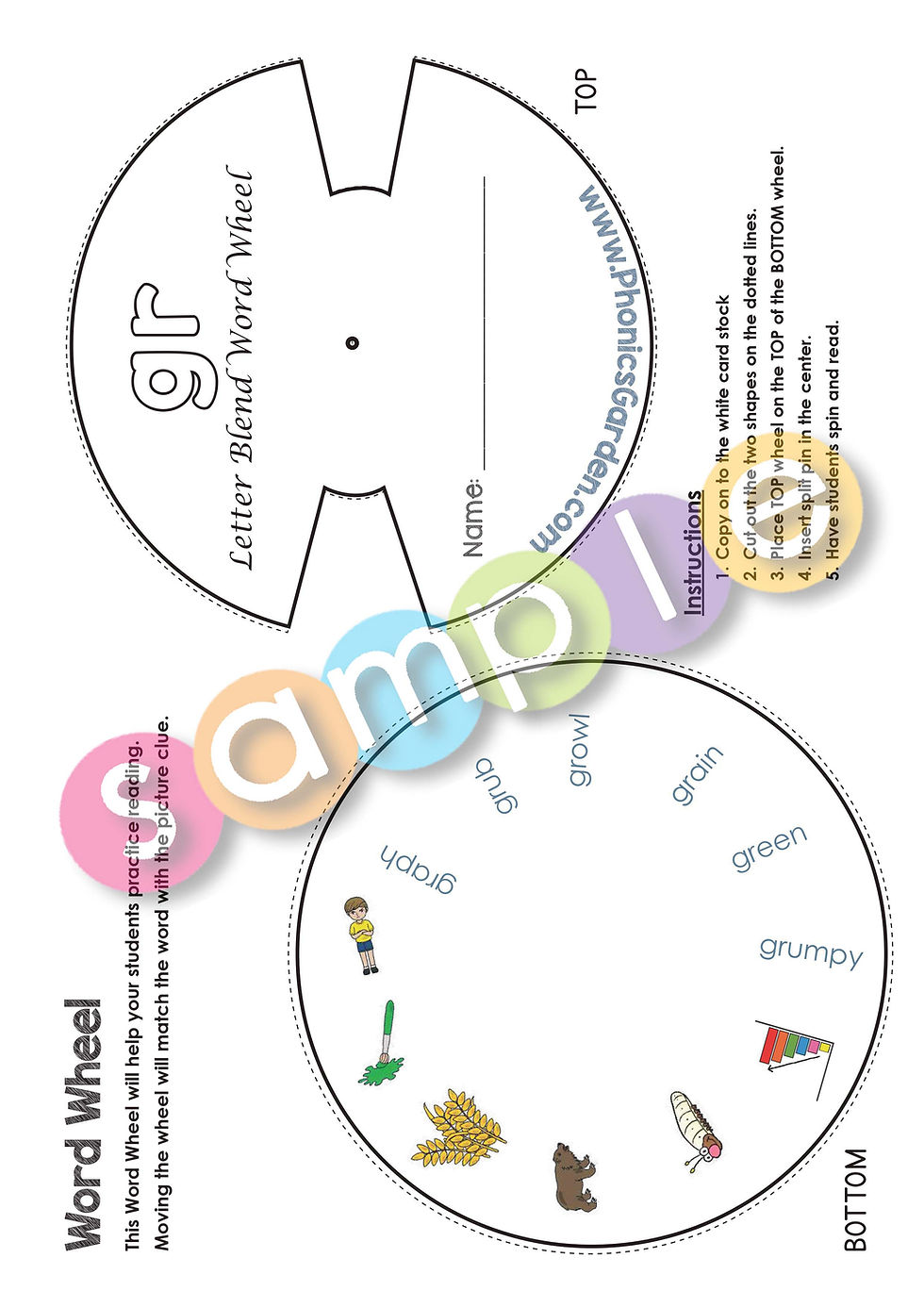 Thumbnail: GR-Blend | Pat-a-Word | R-Blends Bundle | 87 Pages