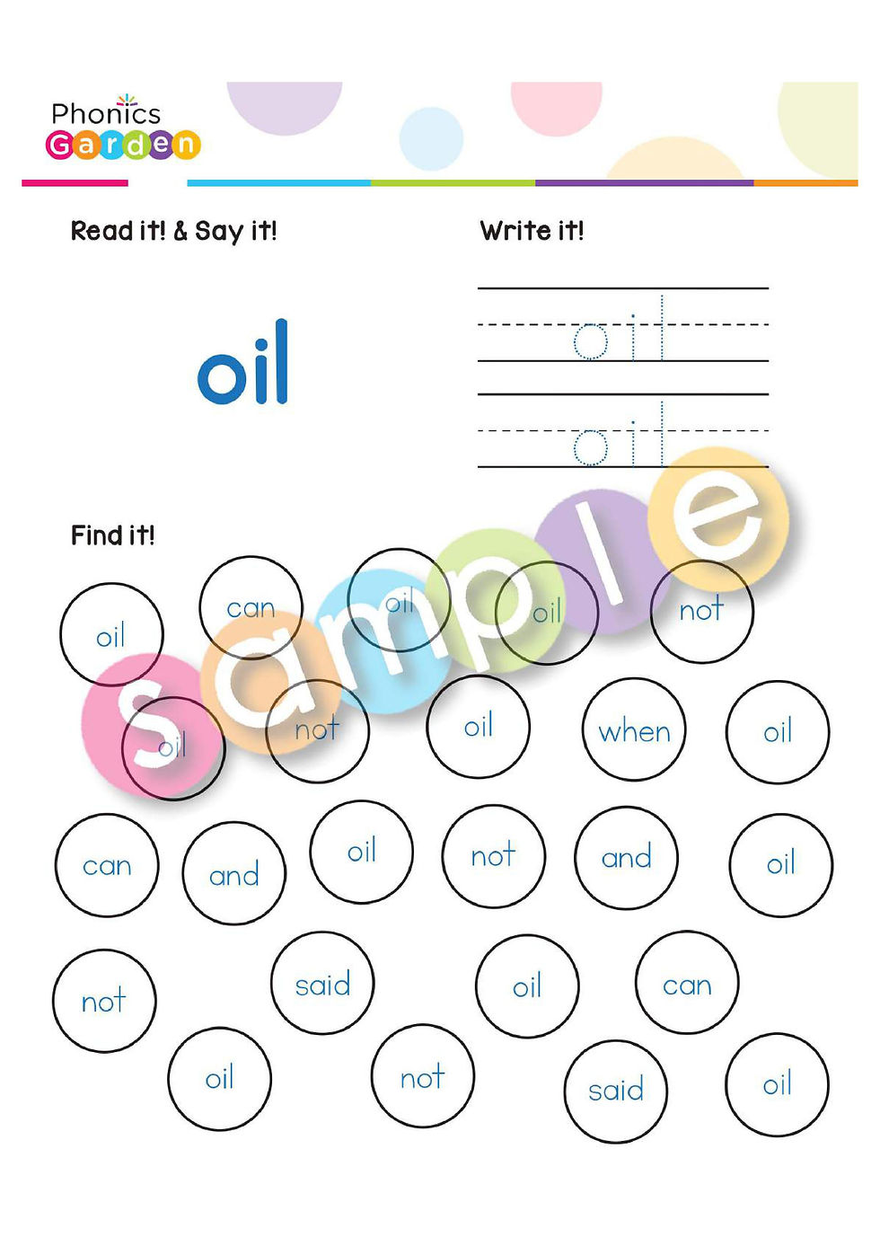Thumbnail: Sight Word "OIL" | Bundle | 20 Pages
