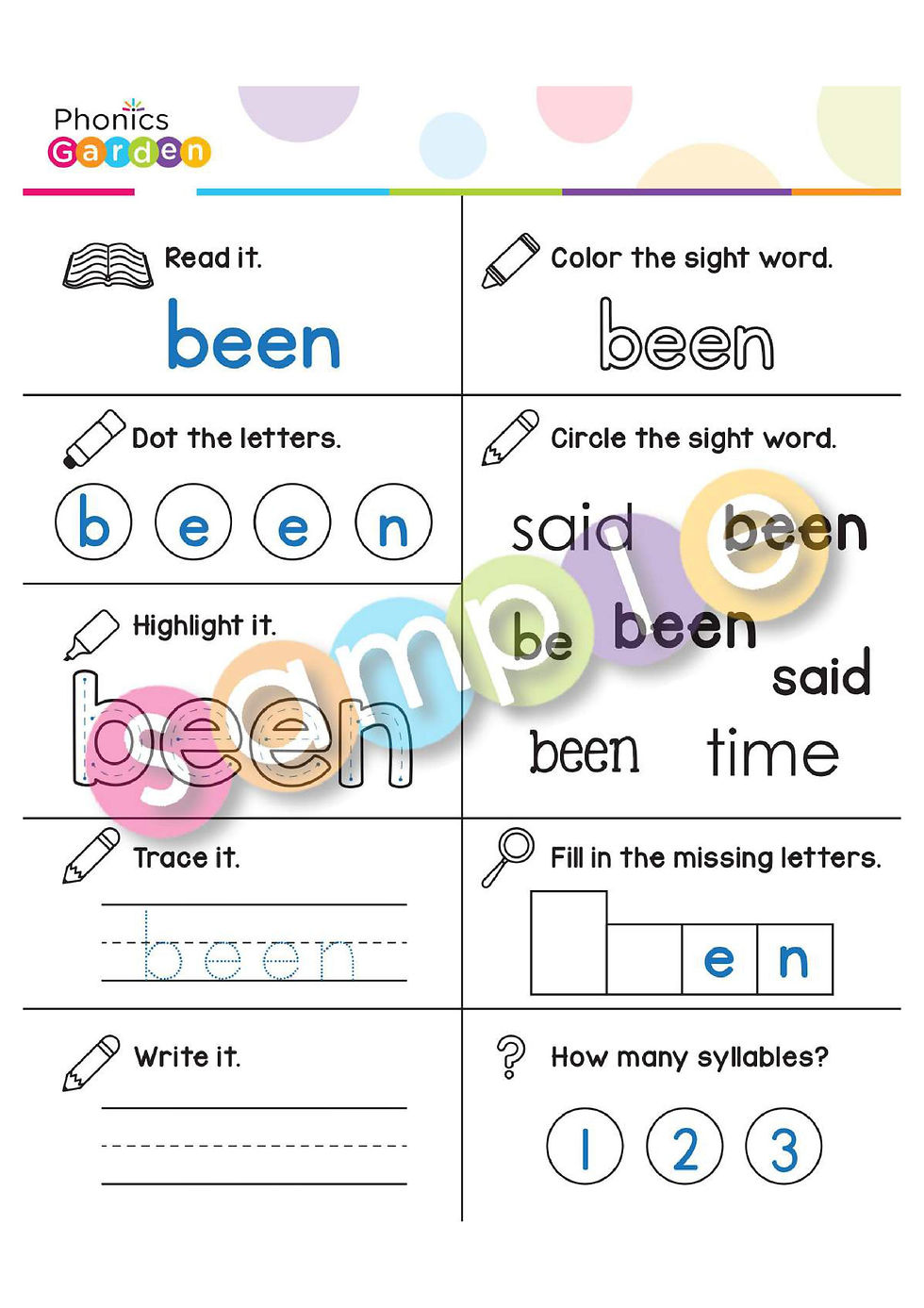 Thumbnail: Sight Word "BEEN" | Bundle | 20 Pages