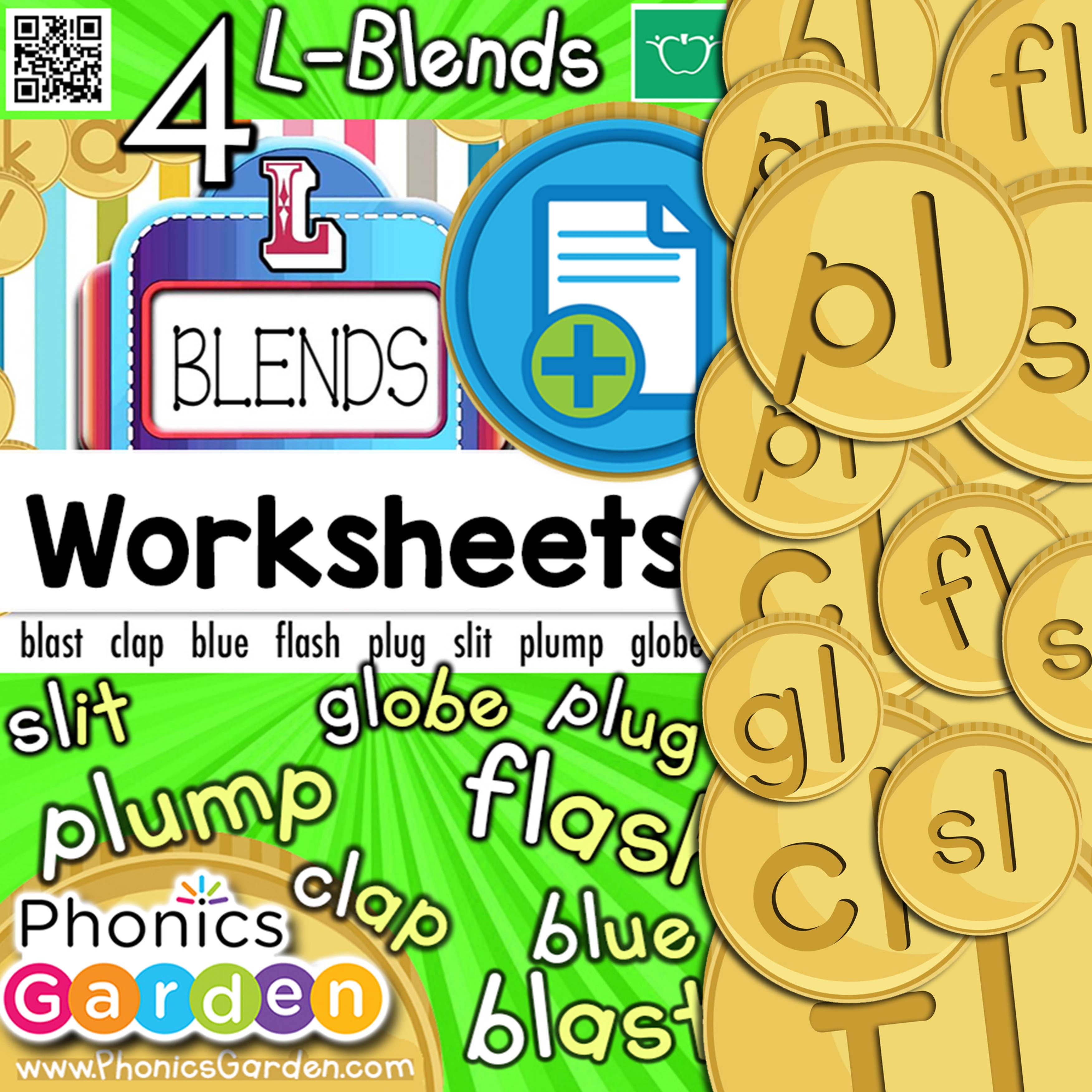 L-Blends #4 | Slot Machine Spelling | 29 Pages