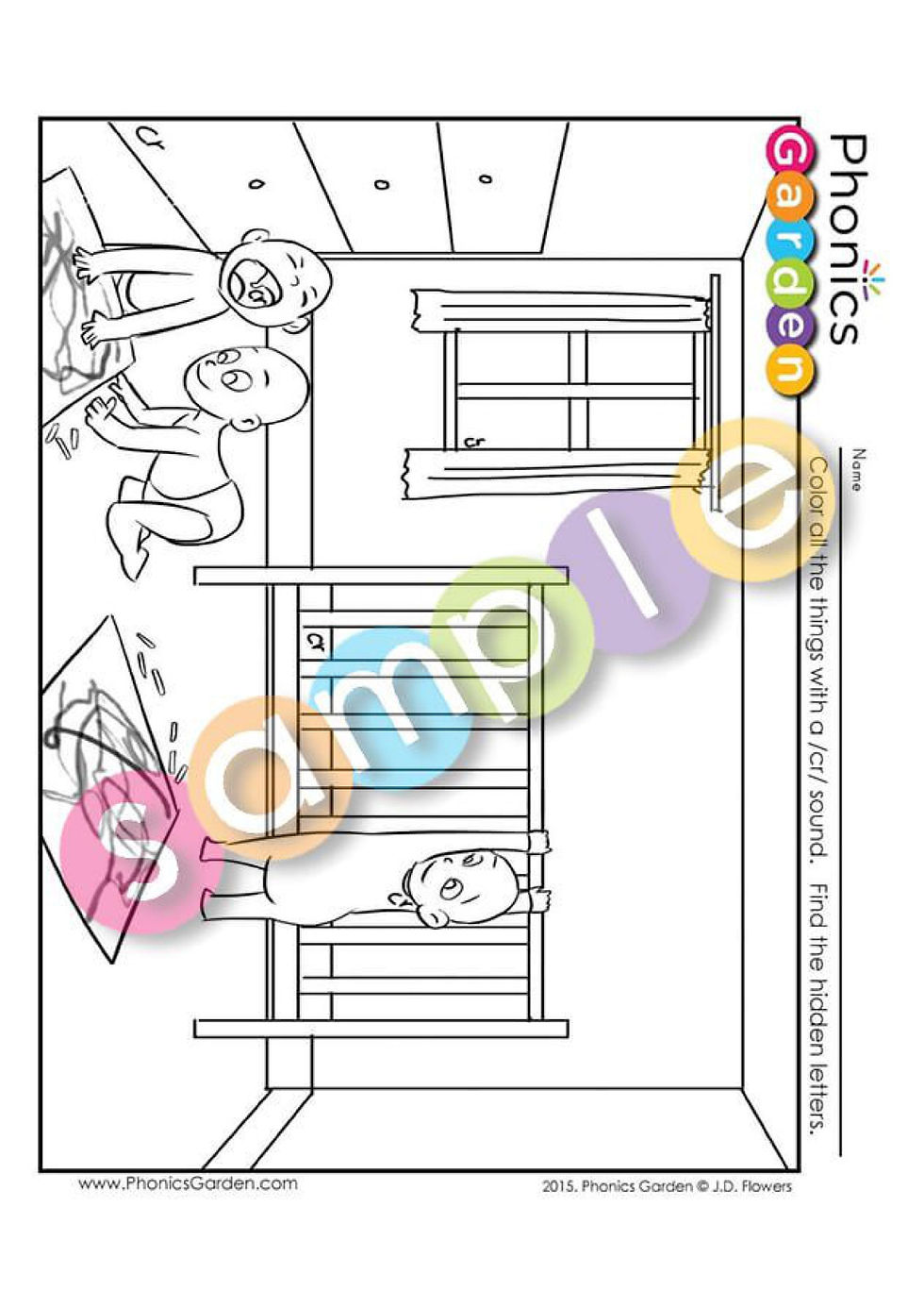 Thumbnail: cr | Consonant Blend | Find the Letter | Letter Search Worksheets | 4 Pages