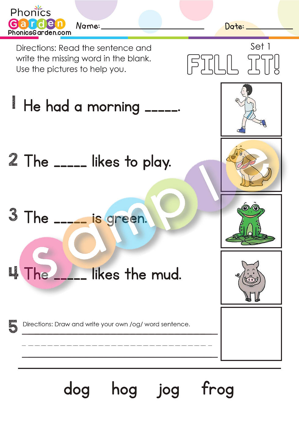 Thumbnail: OG | Pat-a-Word | Word Family Bundle | 85 Pages