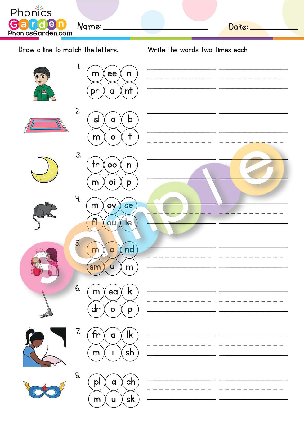 Thumbnail: Mm | Pat-a-Word | Letter /M/ Bundle | 87 Pages