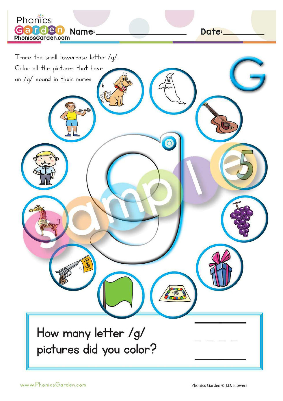 Thumbnail: Gg | Alphabet Adventure | Letter Recognition | CVC | 32 Pages