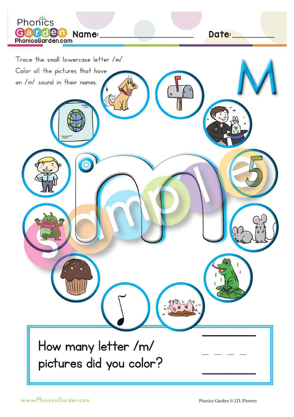 Thumbnail: Mm | Alphabet Adventure | Letter Recognition | CVC | 32 Pages