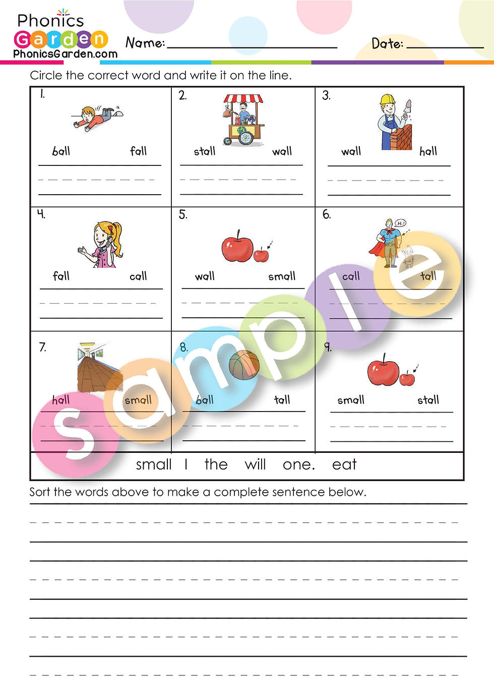 Thumbnail: ALL | Pat-a-Word | Word Family Bundle | 85 Pages