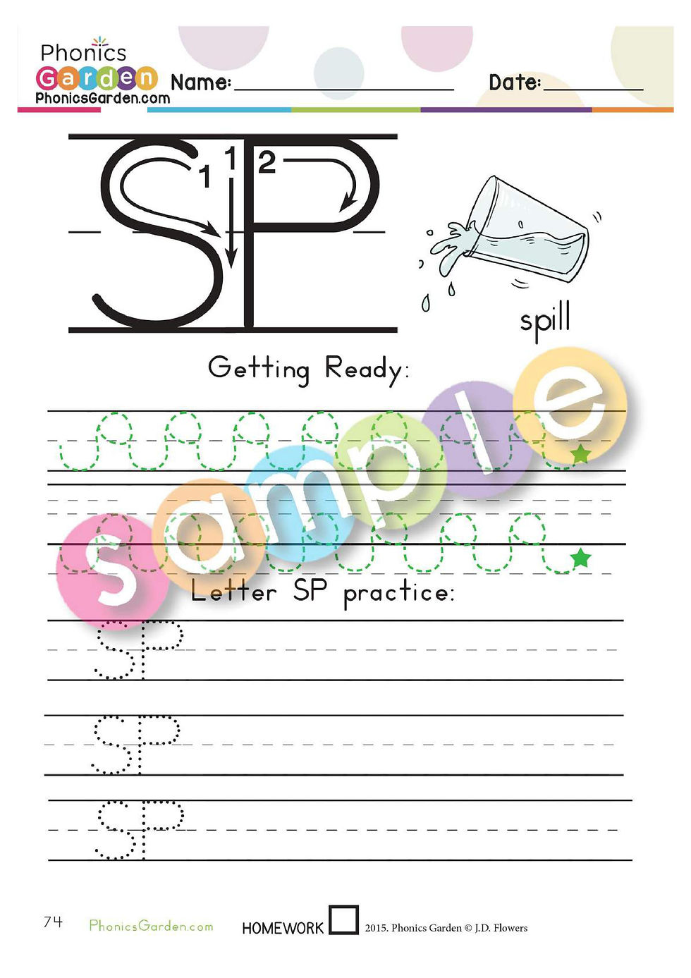 Thumbnail: SP | Consonant Blend | RED Program | 18 Pages