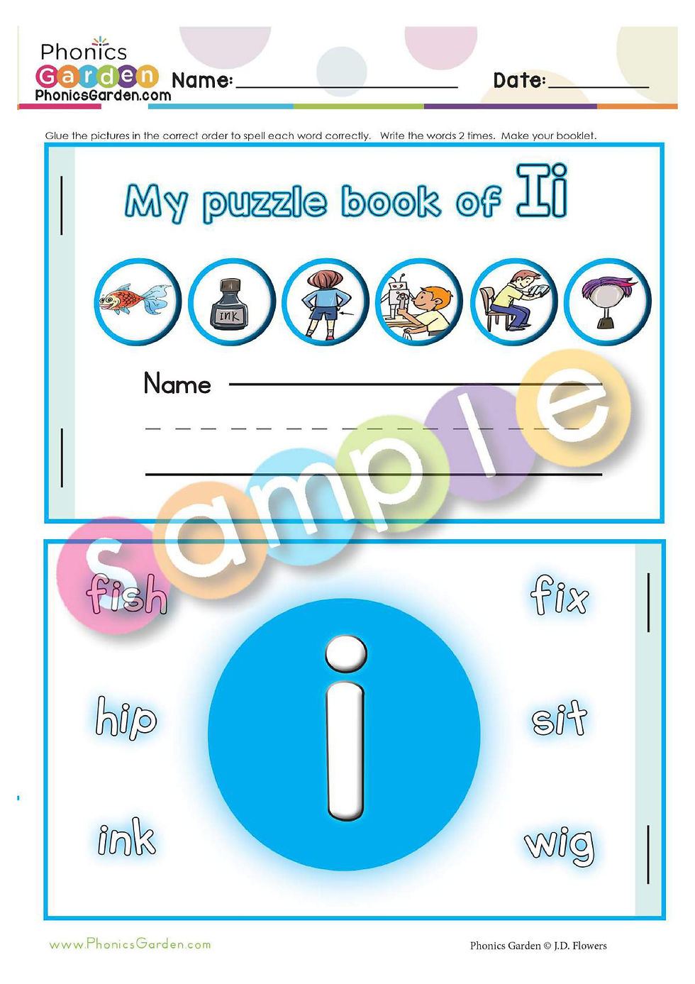 Thumbnail: Ii | Alphabet Adventure | Letter Recognition | CVC | 32 Pages