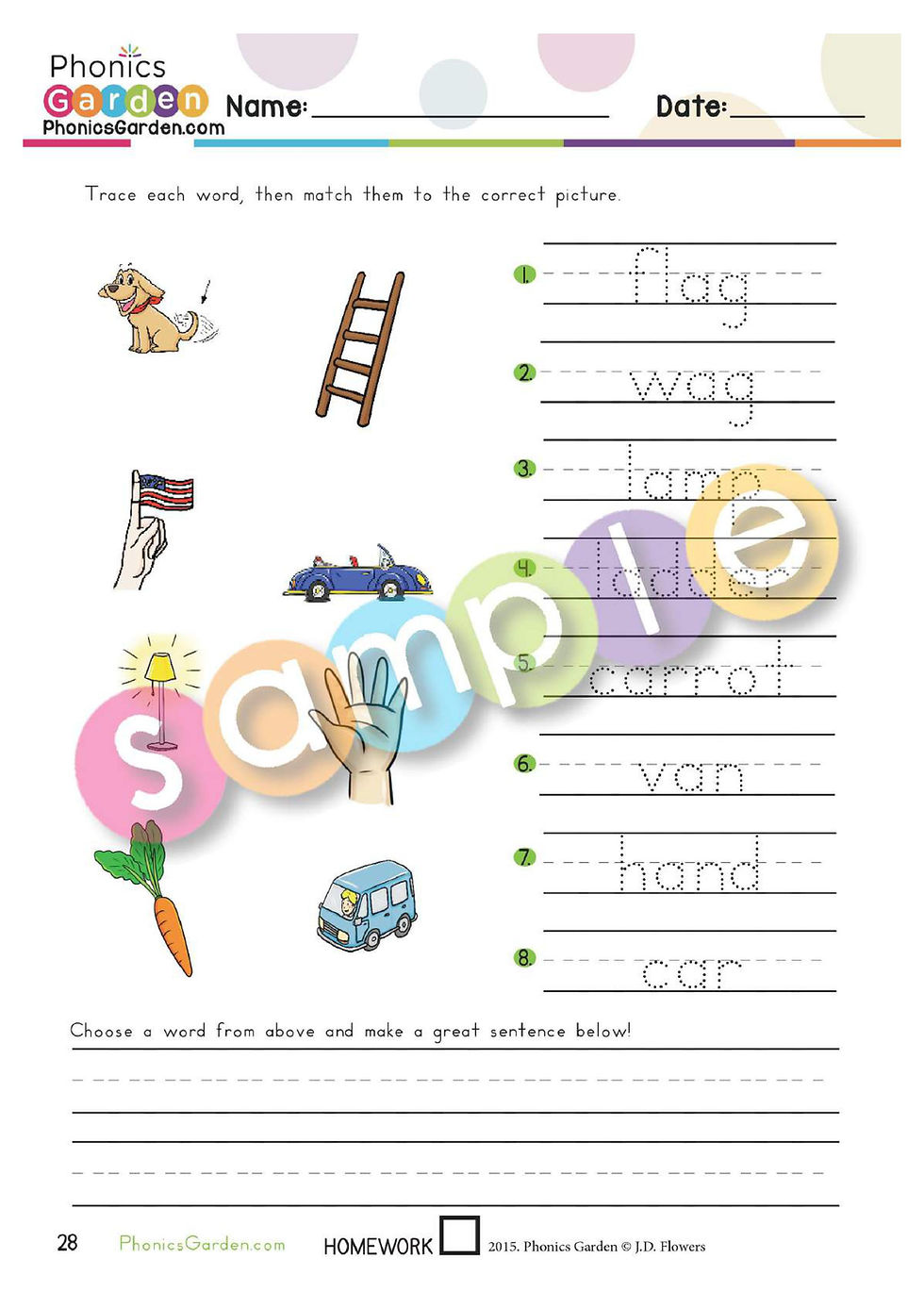 Thumbnail: Aa | Phonics | Spelling | Vocabulary | ORANGE | 15 Pages