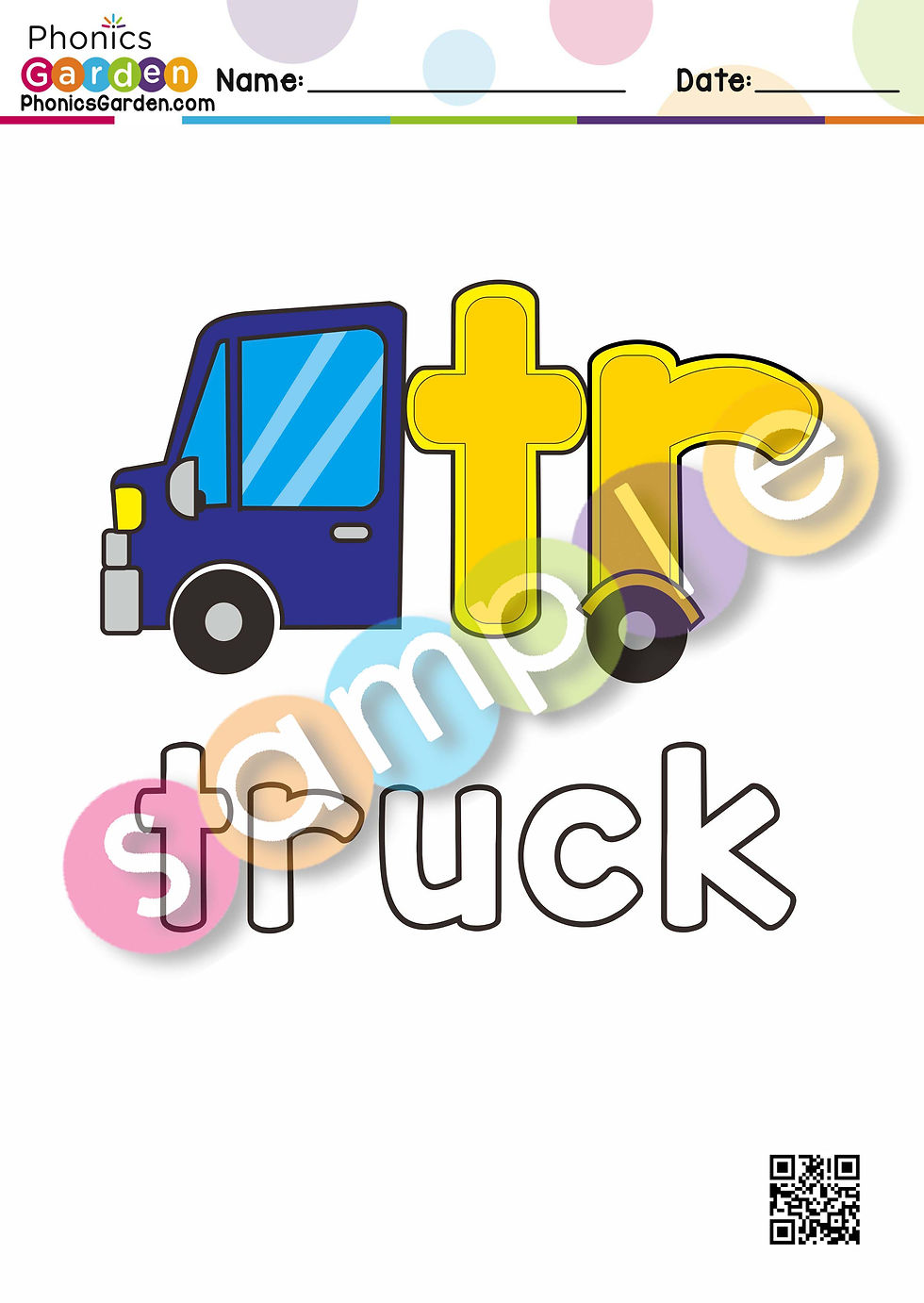 Thumbnail: TR | Letter Craft | truck | R-Blends | 5 Pages