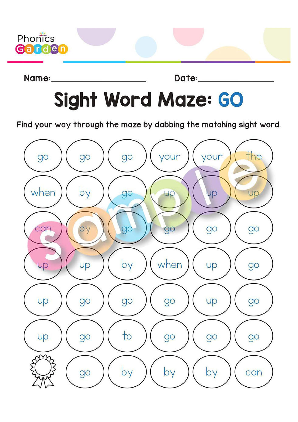 Thumbnail: Sight Word "GO" | Bundle | 20 Pages