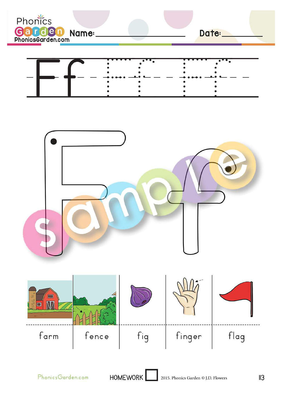 Thumbnail: Ff | Letter Recognition | BLUE Program | Consonant | 18 Pages