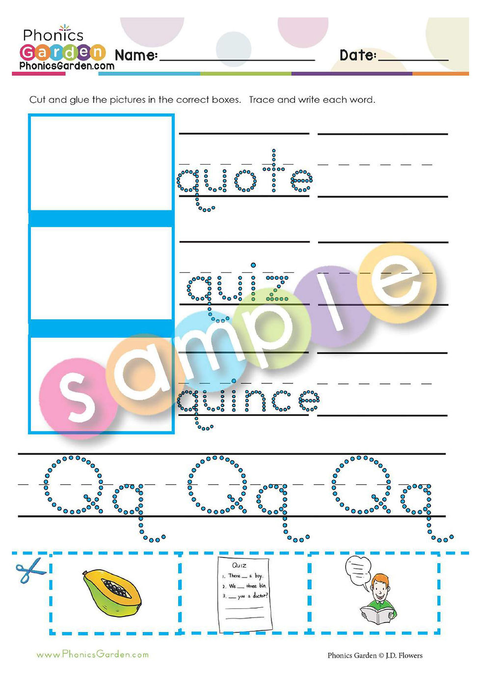 Thumbnail: Qq | Alphabet Adventure | Letter Recognition | CVC | 32 Pages