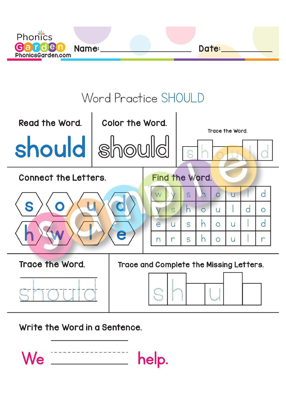 Thumbnail: Sight Word "SHOULD" | Bundle | 20 Pages