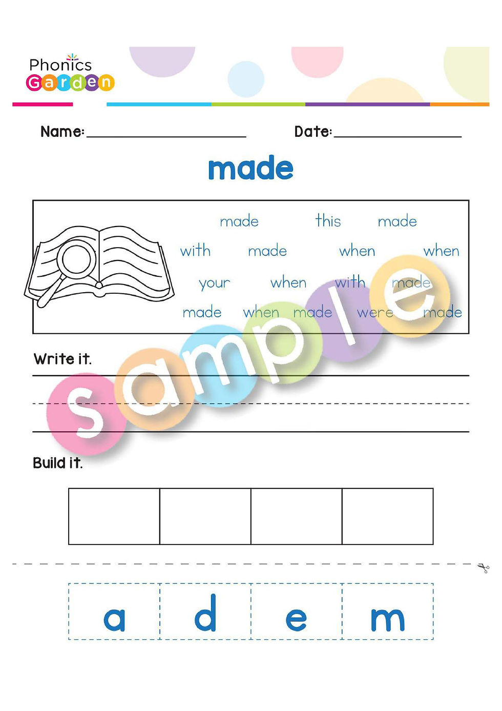 Thumbnail: Sight Word "MADE" | Bundle | 20 Pages
