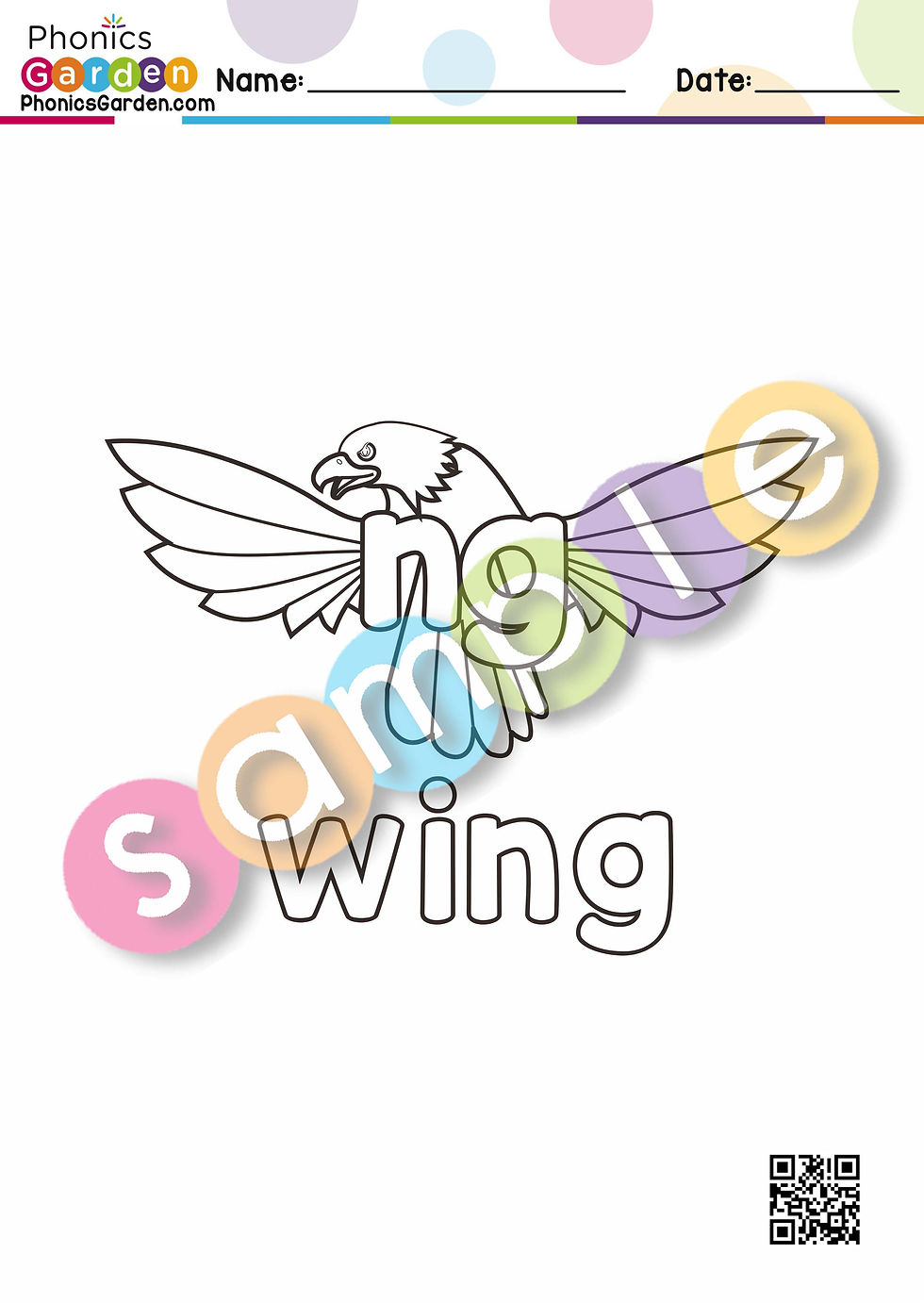 Thumbnail: NG | Letter Craft | wing | Digraphs | 6 Pages