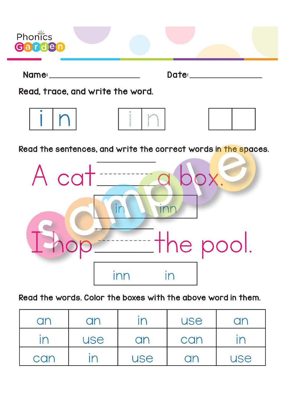 Thumbnail: Sight Word "IN" | Bundle | 20 Pages