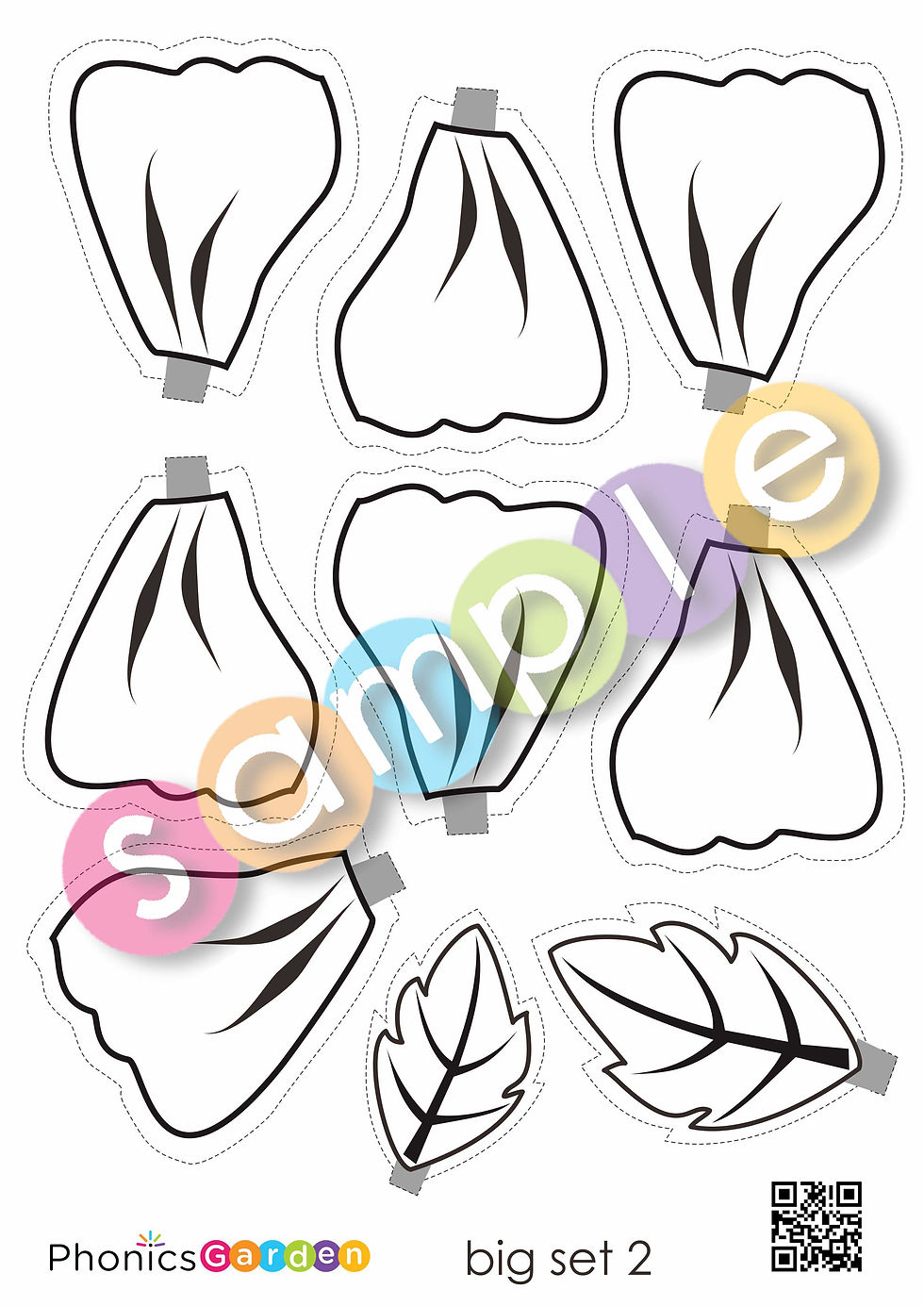 Thumbnail: ER | Letter Craft | flower | Bossy-R | 5 Pages