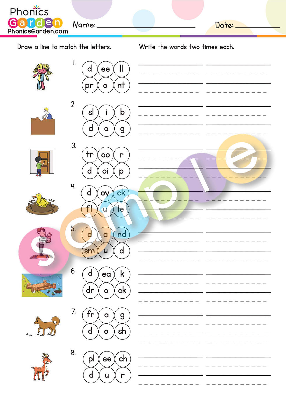 Thumbnail: Dd | Pat-a-Word | Letter /D/ Bundle | 87 Pages