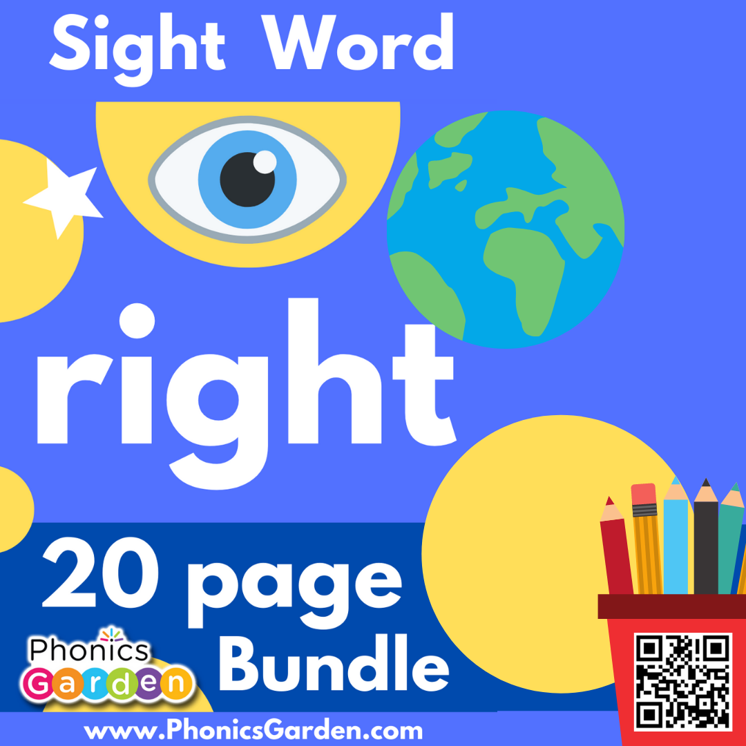 Sight Word "RIGHT" | Bundle | 20 Pages