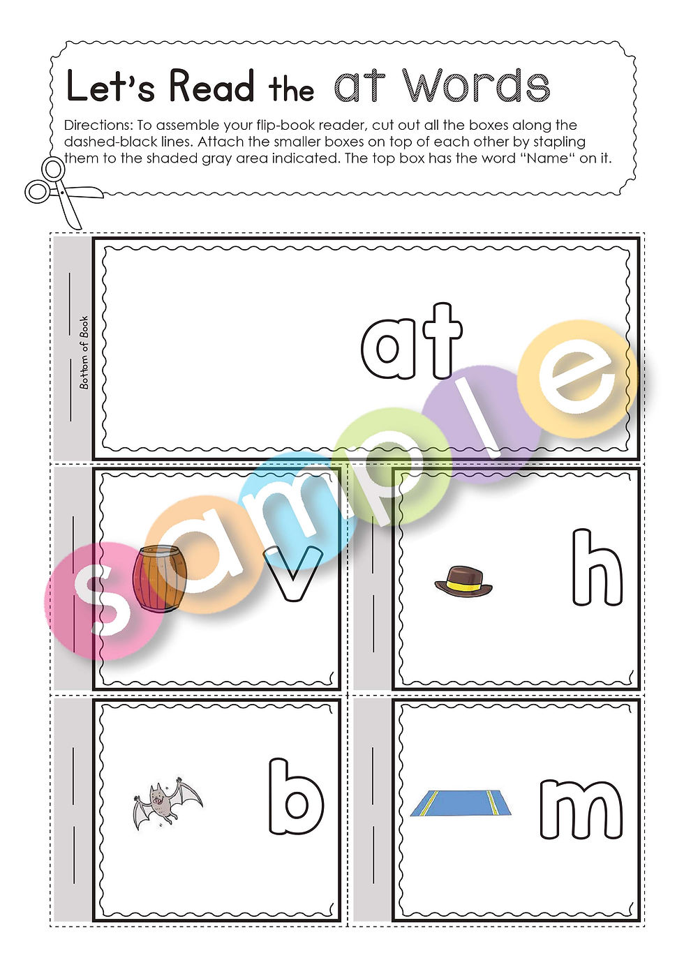Thumbnail: AT | #2 | Pat-a-Word | Word Family Bundle | 85 Pages