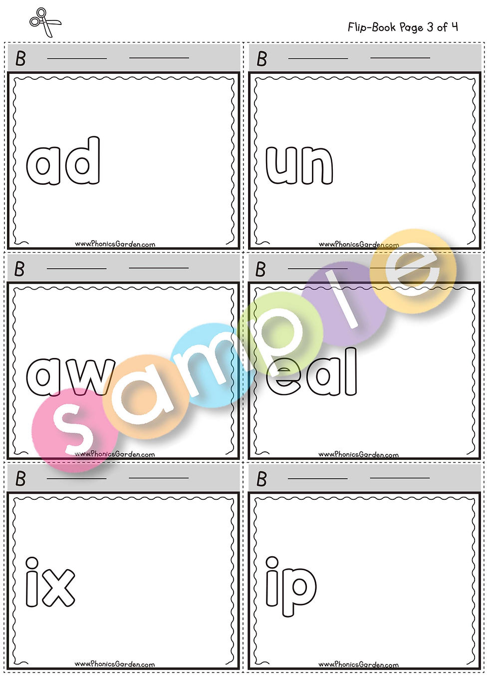 Thumbnail: Ss | Pat-a-Word | Letter /S/ Flip-Book Bundle | 4 Pages