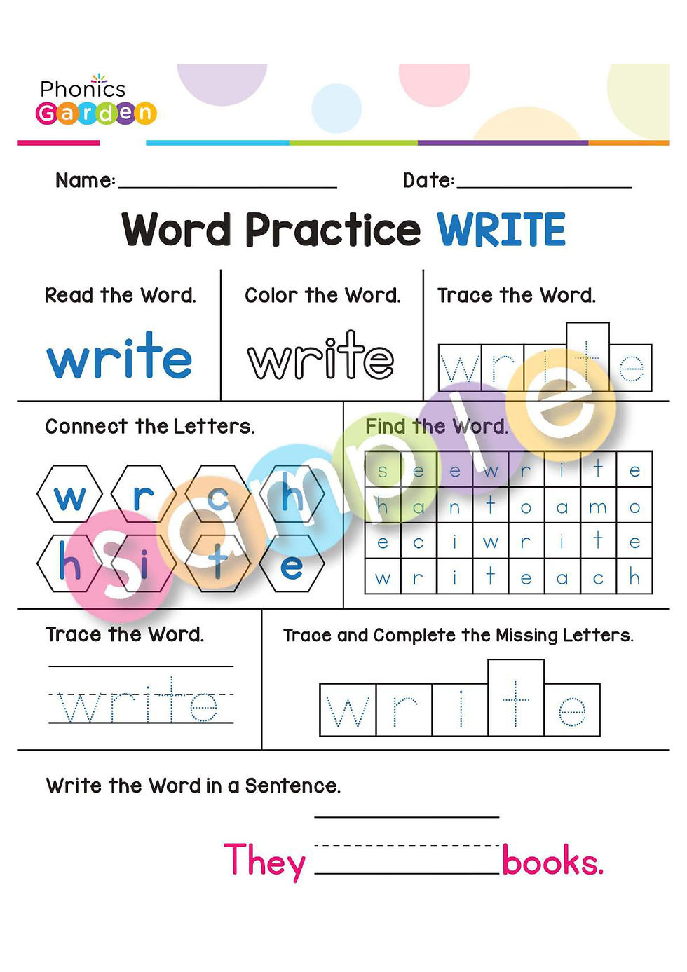 Thumbnail: Sight Word "WRITE" | Bundle | 20 Pages