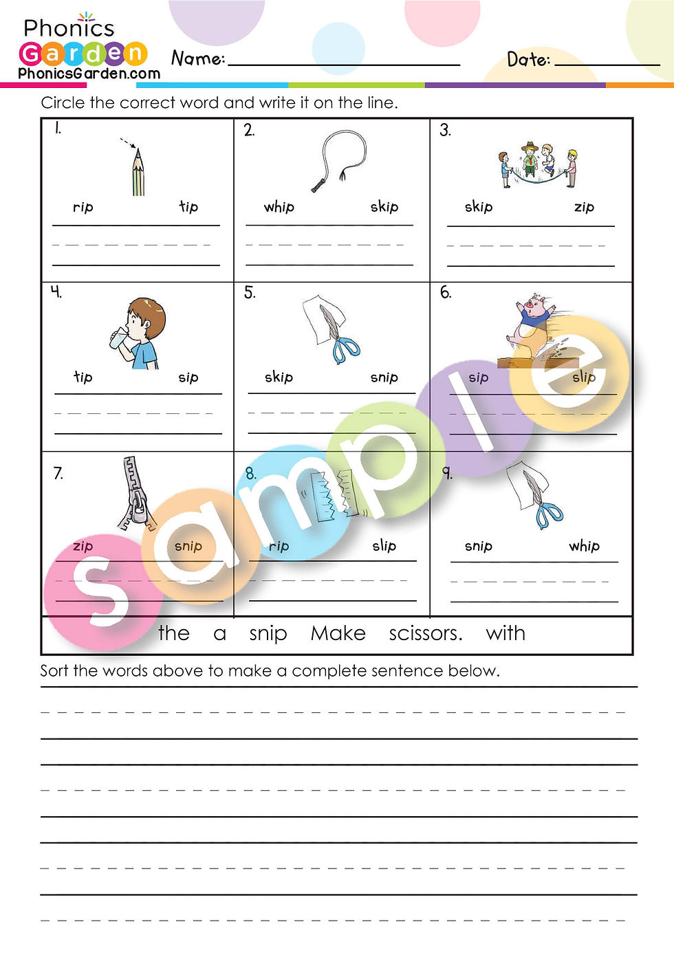 Thumbnail: IP | #2 | Pat-a-Word | Word Family Bundle | 85 Pages