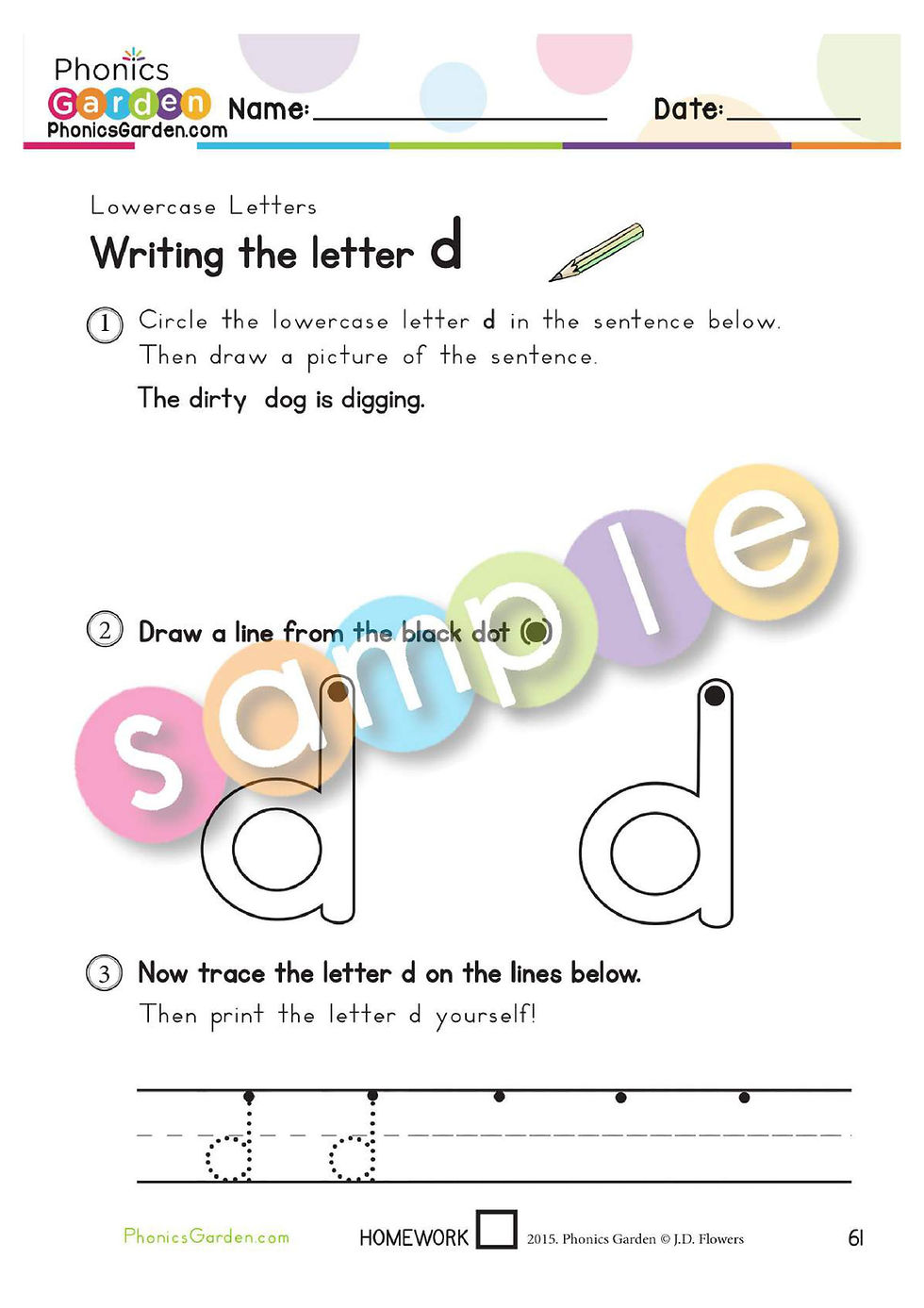 Thumbnail: Dd | Letter Recognition | BLUE Program | Consonant | 18 Pages