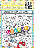 Vv | Alphabet Puzzle | Multi-Level Worksheets | Cut & Paste | 8 Pages