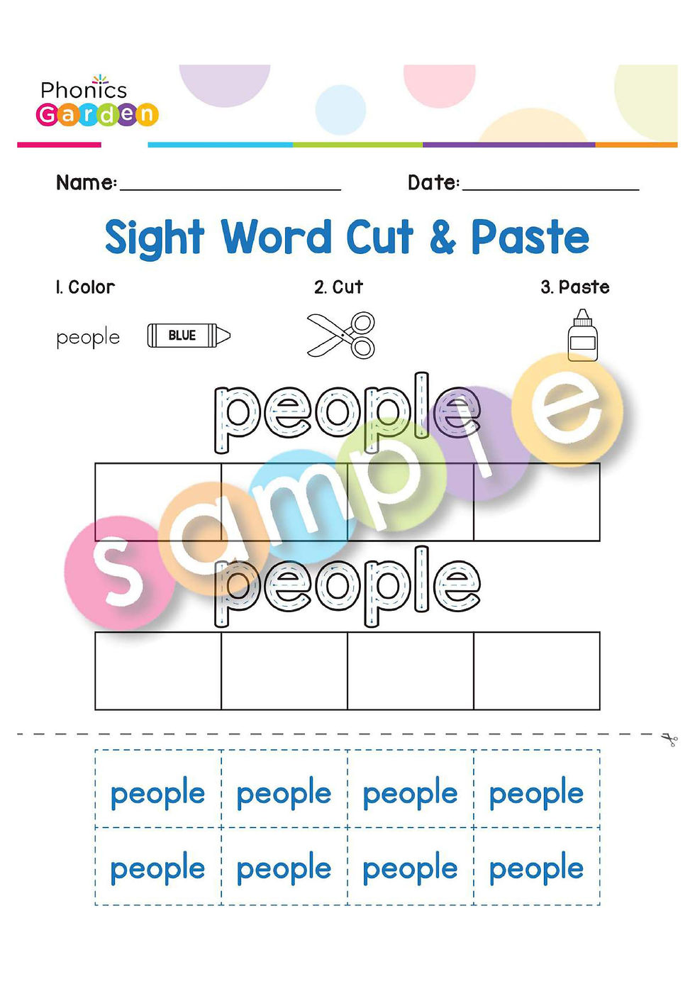 Thumbnail: Sight Word "PEOPLE" | Bundle | 20 Pages