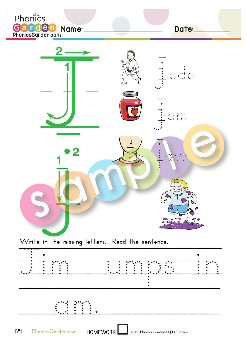 Thumbnail: Jj | Alphabet Recognition | RED Program | 18 Pages