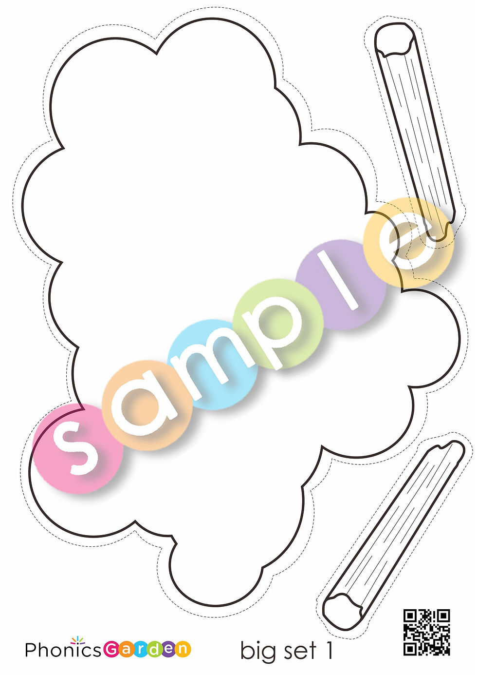 Thumbnail: SM | Letter Craft | smoke | S-Blends | 5 Pages