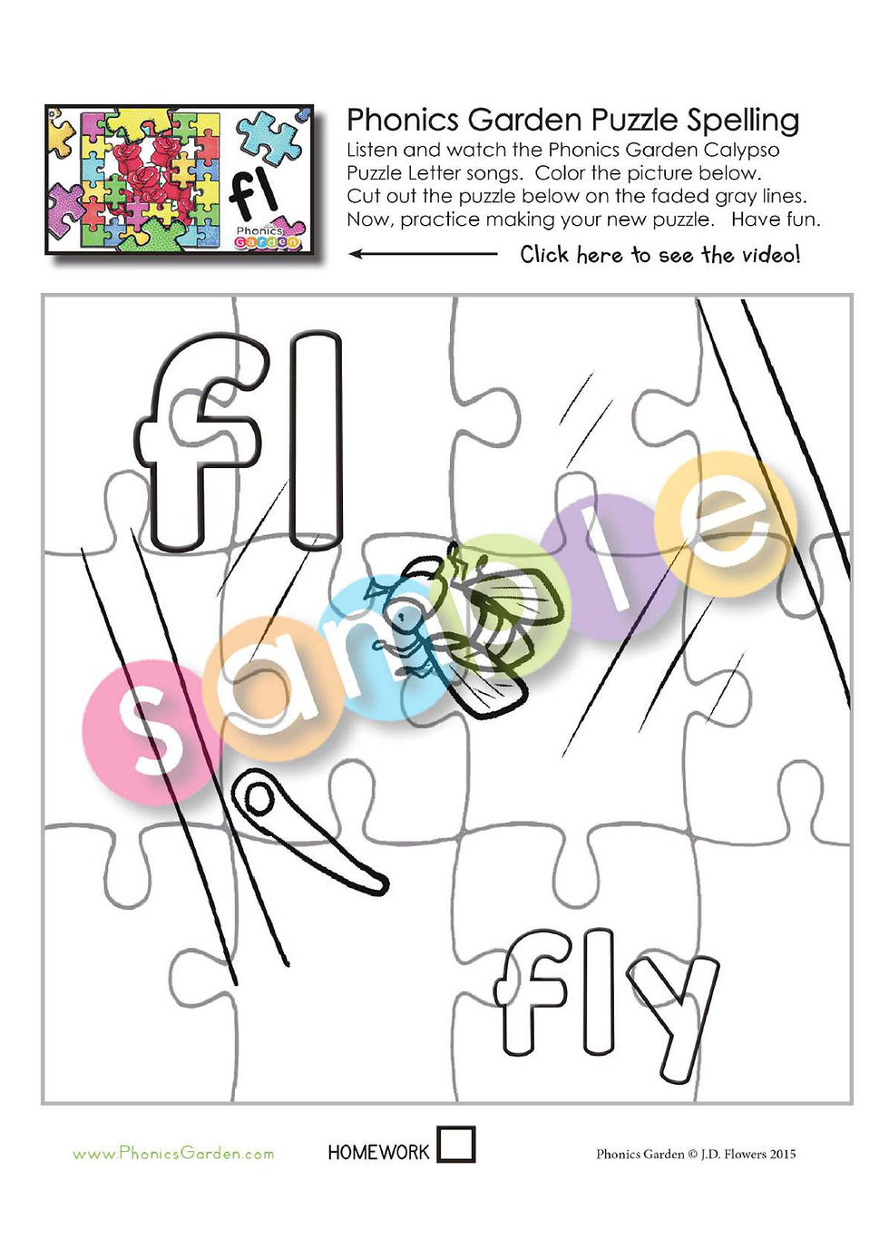 Thumbnail: FL | Calypso Puzzle Spelling | 8 Pages