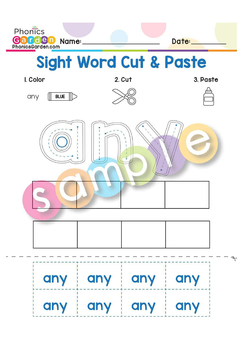 Thumbnail: Sight Word "ANY" | Bundle | 20 Pages